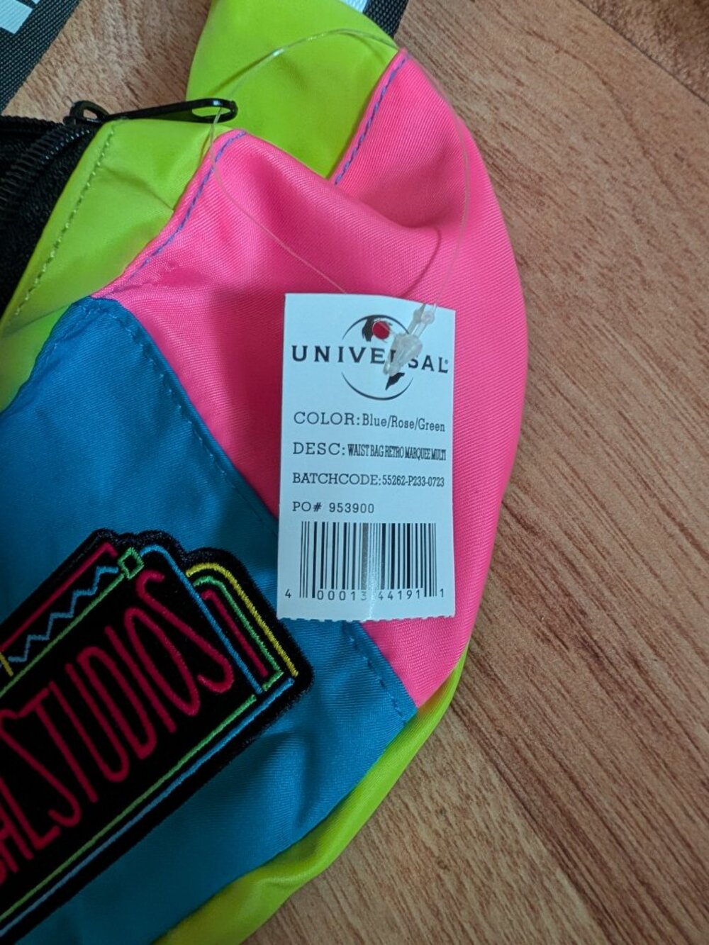 Vintage 90s Universal Fanny Pack - Neon Color Block - Picture 2 of 9